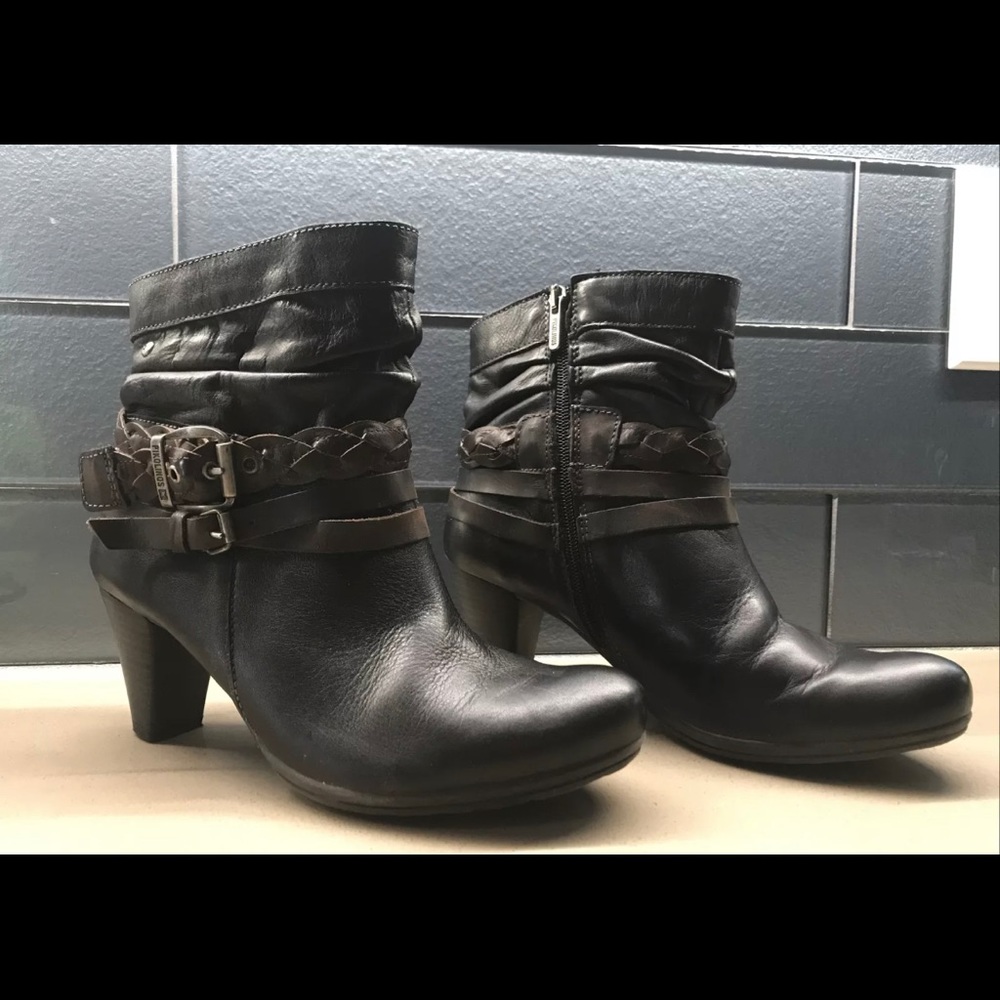Pikolinos Verona Ankle Boots 8.5 Black Leather